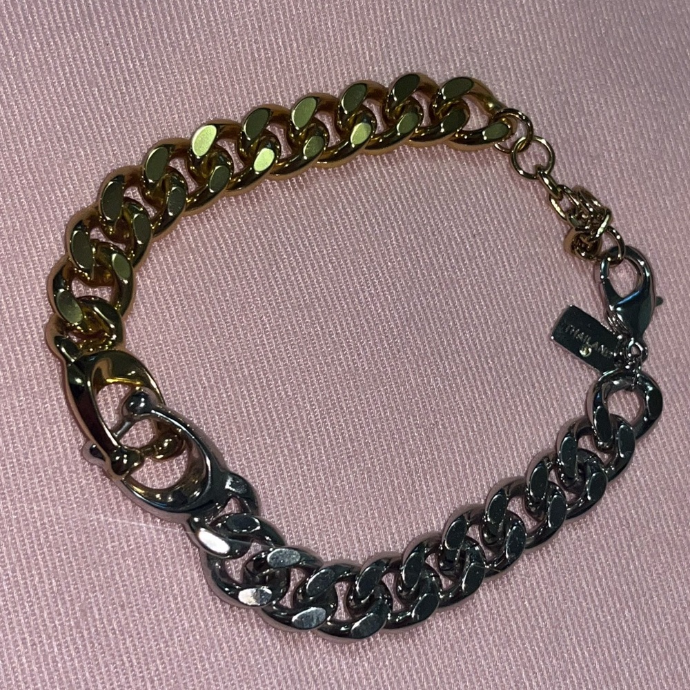 Coach two-tone bracelet
